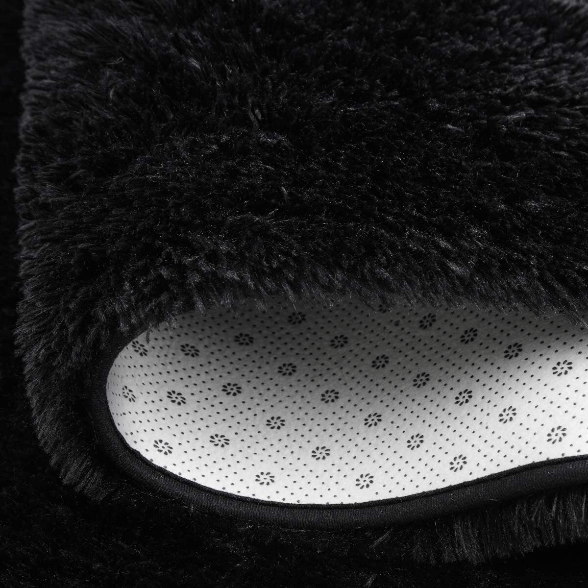 Large 230 x 160 Soft Shag Rug Carpet Mat Black