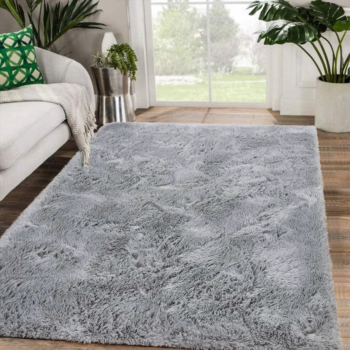 Large 230 x 160 Soft Shag Rug Carpet Mat Grey