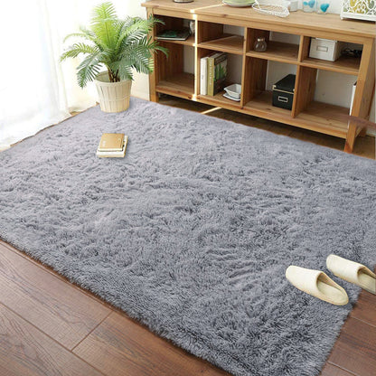 Large 230 x 160 Soft Shag Rug Carpet Mat Grey