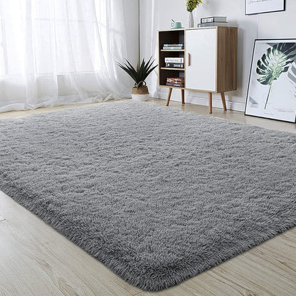 Large 230 x 160 Soft Shag Rug Carpet Mat Grey