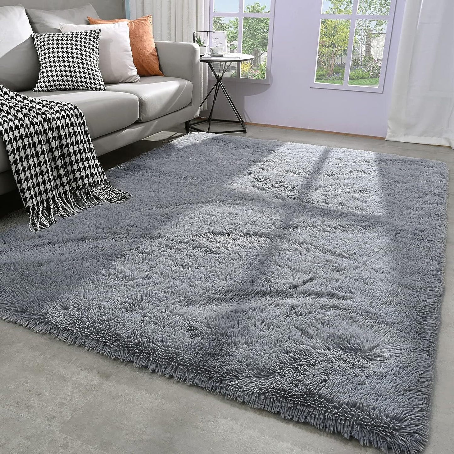 Large 230 x 160 Soft Shag Rug Carpet Mat Grey