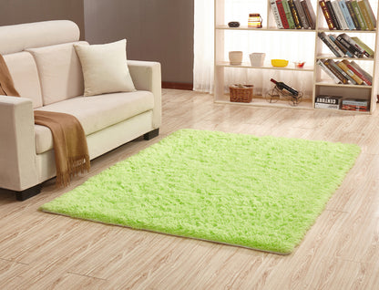 160 x 120 Soft Shag Rug Carpet Mat Green