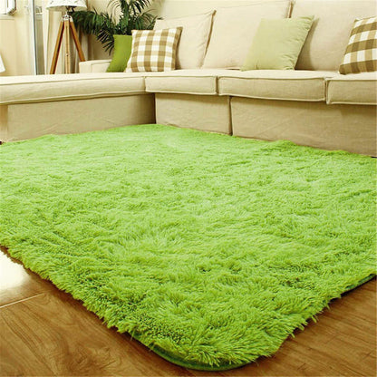 160 x 120 Soft Shag Rug Carpet Mat Green