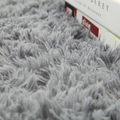 Large 160 x 120 Soft Shag Rug Carpet Mat Grey