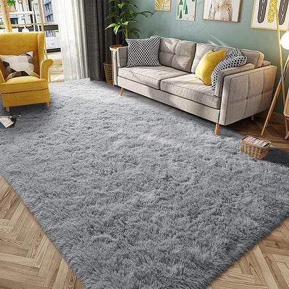 Large 160 x 120 Soft Shag Rug Carpet Mat Grey