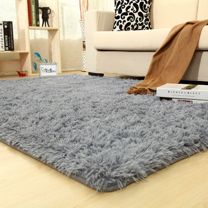 Large 160 x 120 Soft Shag Rug Carpet Mat Grey