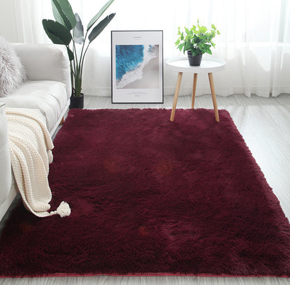 160 x 120 Soft Shag Rug Carpet Mat Wine