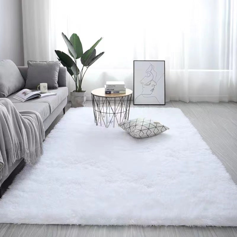 4m Extra Large Soft Shag Rug Carpet Mat White 400 x 200