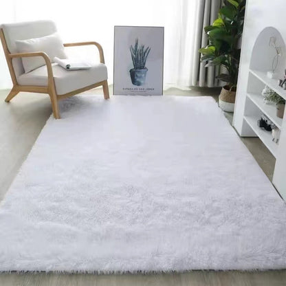 4m Extra Large Soft Shag Rug Carpet Mat White 400 x 200