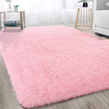 XL Extra Large 300 x 200 Soft Shag Rug Carpet Mat Pink