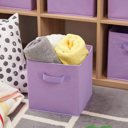 Collapsible Foldable Storage Cube Organizer Purple