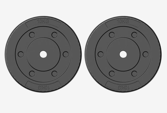 20kg Barbell Weight Plates Set for Strength Training and Home Gym (2 x 10kg)