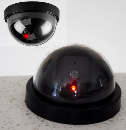 Pack of 3 Realistic Dummy Dome Security Cameras for Home and Business