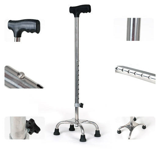 Adjustable Stainless Steel Walking Stick Cane for Mobility and Support