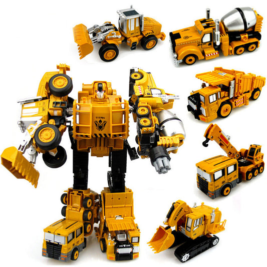 5 in 1 Robot Truck Transformer Toy for Kids