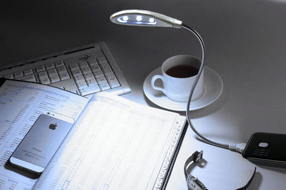 Flexible LED Reading Lamp USB Light for Bedside and Desk