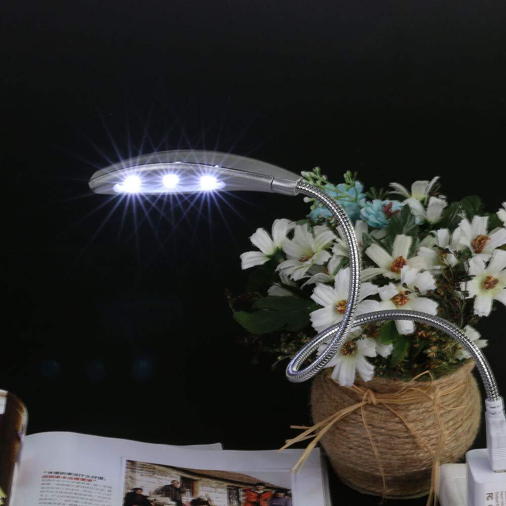 Flexible LED Reading Lamp USB Light for Bedside and Desk