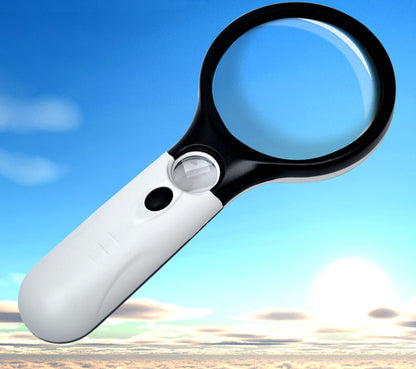 45x Magnifying Glass with 3 LED Lights for Reading and Inspection