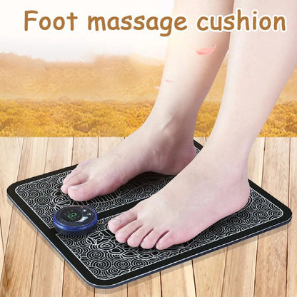 Electric EMS Physiotherapy Foot Massager Pad for Pain Relief and Relaxation