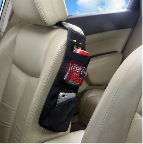 Car Side Seat Organizer with Drink Holder for Easy Access and Storage