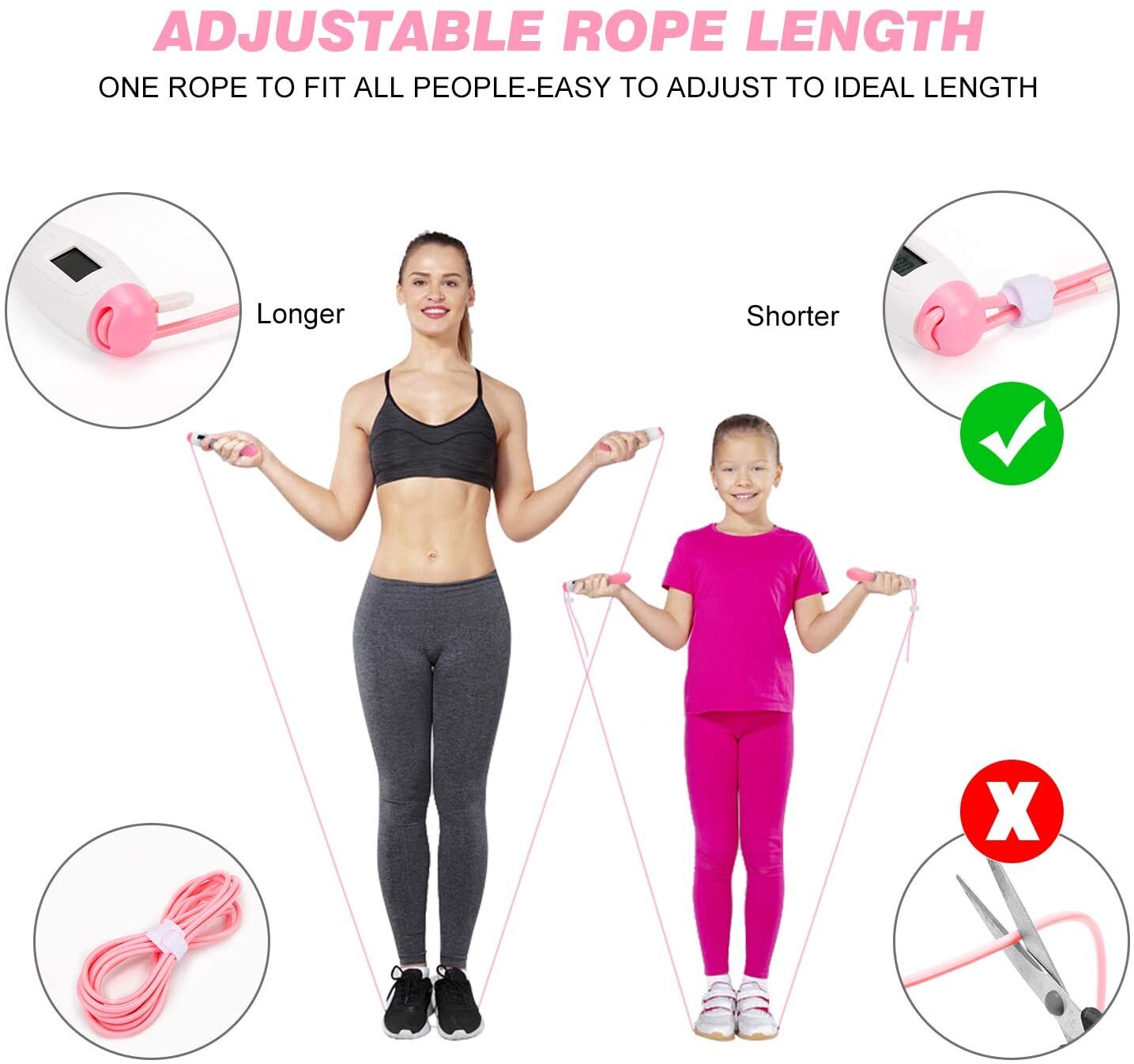 Digital Jump Rope with LCD Counter for Smart Fitness Workouts