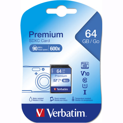 Verbatim 128GB High-Speed Micro SDHC Card with Adapter