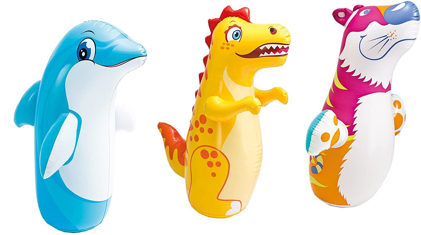 Inflatable 3D Bop Bag Fun Dolphin Toy for Kids