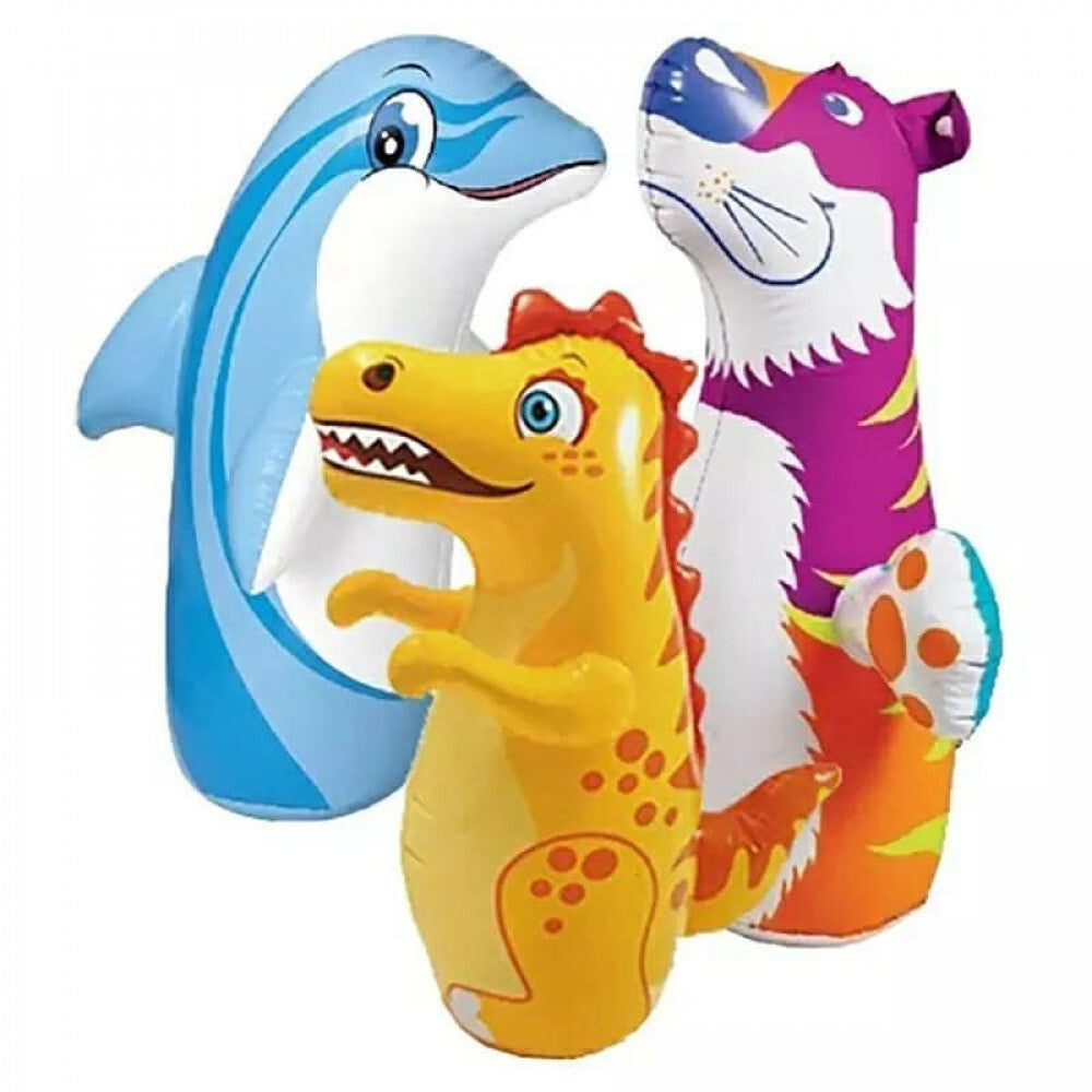 Inflatable 3D Bop Bag Fun Dolphin Toy for Kids