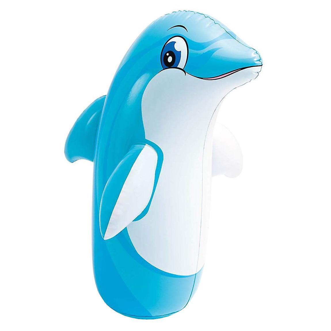 Inflatable 3D Bop Bag Fun Dolphin Toy for Kids