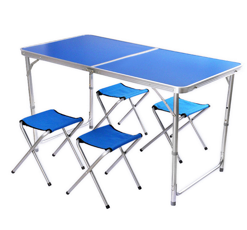 Compact Folding Camping Stool for Indoor Outdoor Use Blue