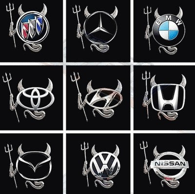 3D Devil Car Sticker Self-adhesive Auto Decal for Vehicles