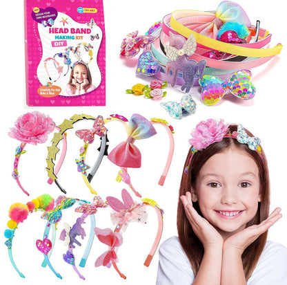 DIY Headband Making Kit Fashionable Hair Accessories Arts & Crafts for Girls