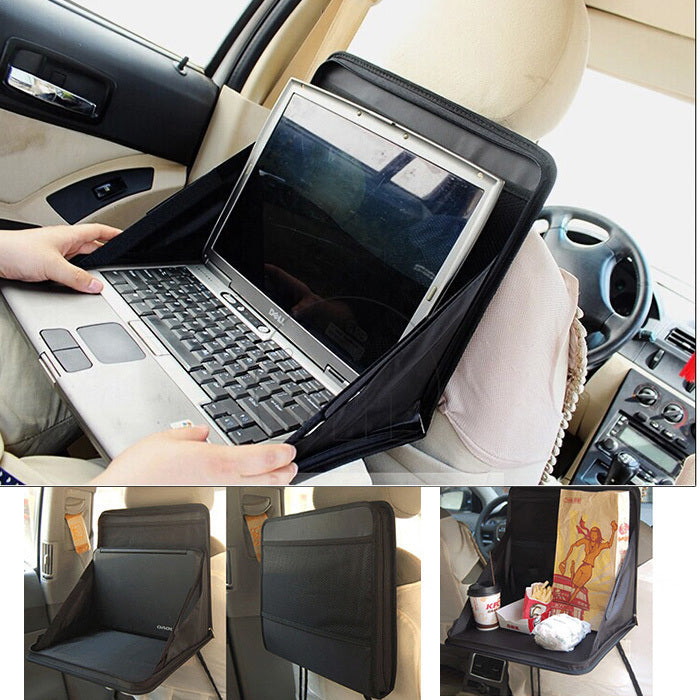 Portable Travel Laptop Holder Bag Car Back Seat Organizer Table