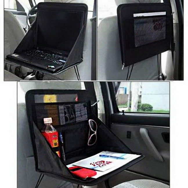 Portable Travel Laptop Holder Bag Car Back Seat Organizer Table