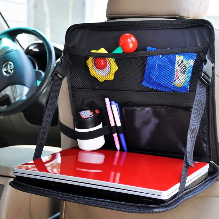 Portable Travel Laptop Holder Bag Car Back Seat Organizer Table