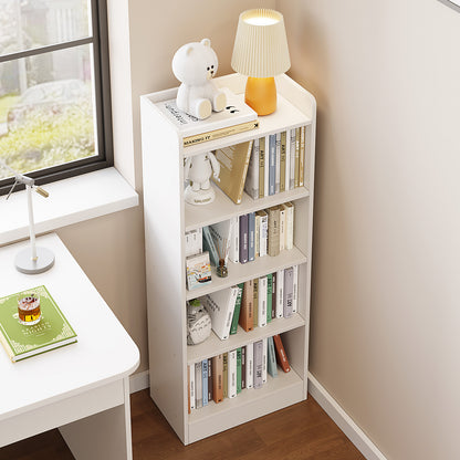 4-Tier Storage Shelf Bookcase Organizer White