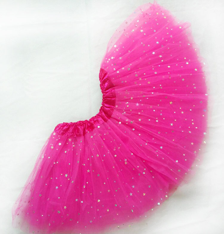 Princess Star Tutu Skirt for Girls Pink