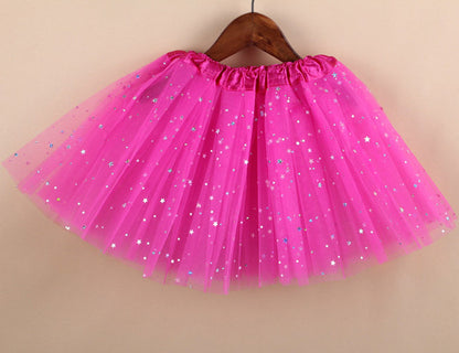 Princess Star Tutu Skirt for Girls Pink