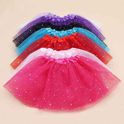 Princess Star Tutu Skirt for Girls Pink