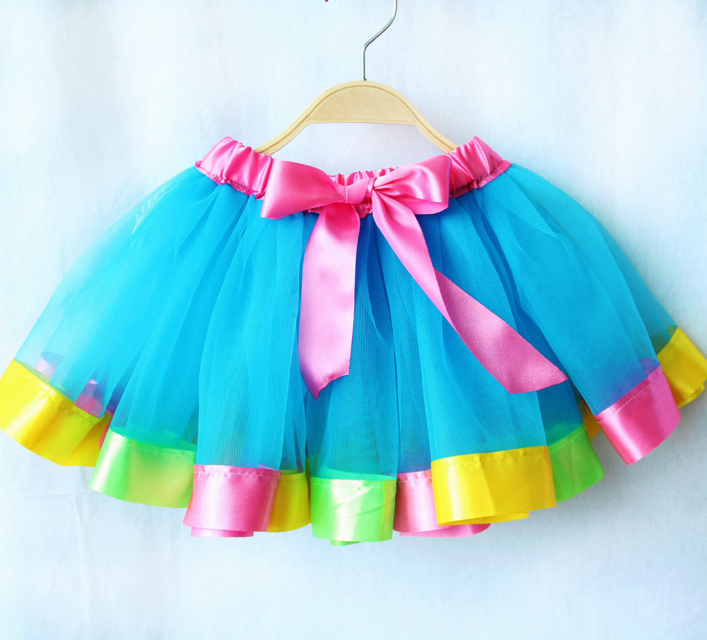 Princess Tutu Skirt for Girls Fairy Tale Dress Up Blue and Pink