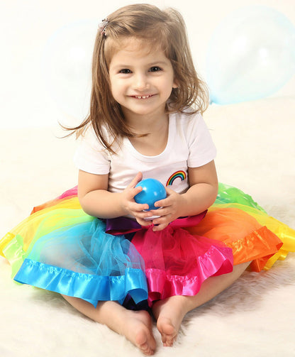 Princess Tutu Skirt for Girls Fairy Tale Dress Up Blue and Pink