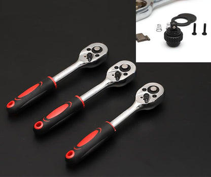 46 PCS Socket Ratchet Screwdriver Torque Wrench Tool Set Repair Kit Box