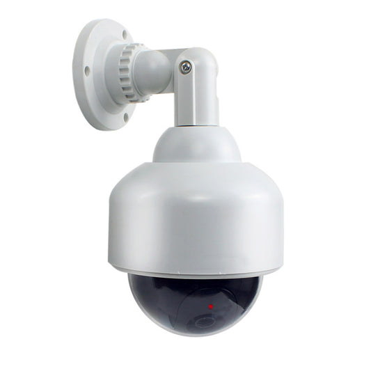 Realistic Waterproof Rotating Dummy Dome Security Camera for Home Surveillance