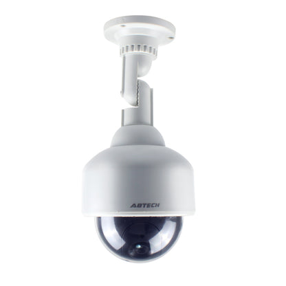 Realistic Waterproof Rotating Dummy Dome Security Camera for Home Surveillance