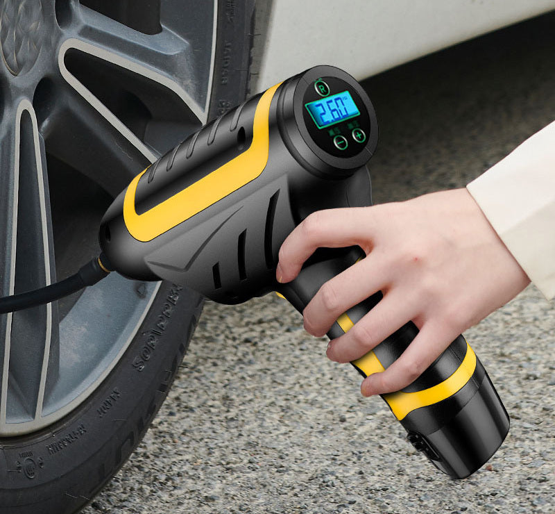 Portable Handheld Tyre Pump with Automatic Air Compressor