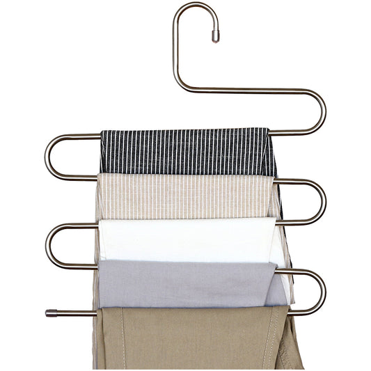 Space-Saving Stainless Steel Clothes Trousers Hanger