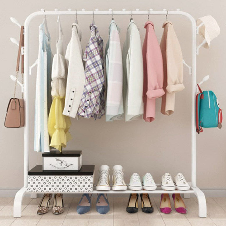 Stylish Wardrobe Clothes Hanger Rack Large Coat Hanging Stand White