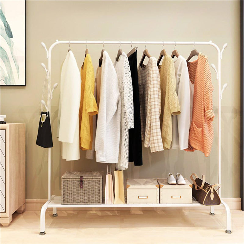 Stylish Wardrobe Clothes Hanger Rack Large Coat Hanging Stand White