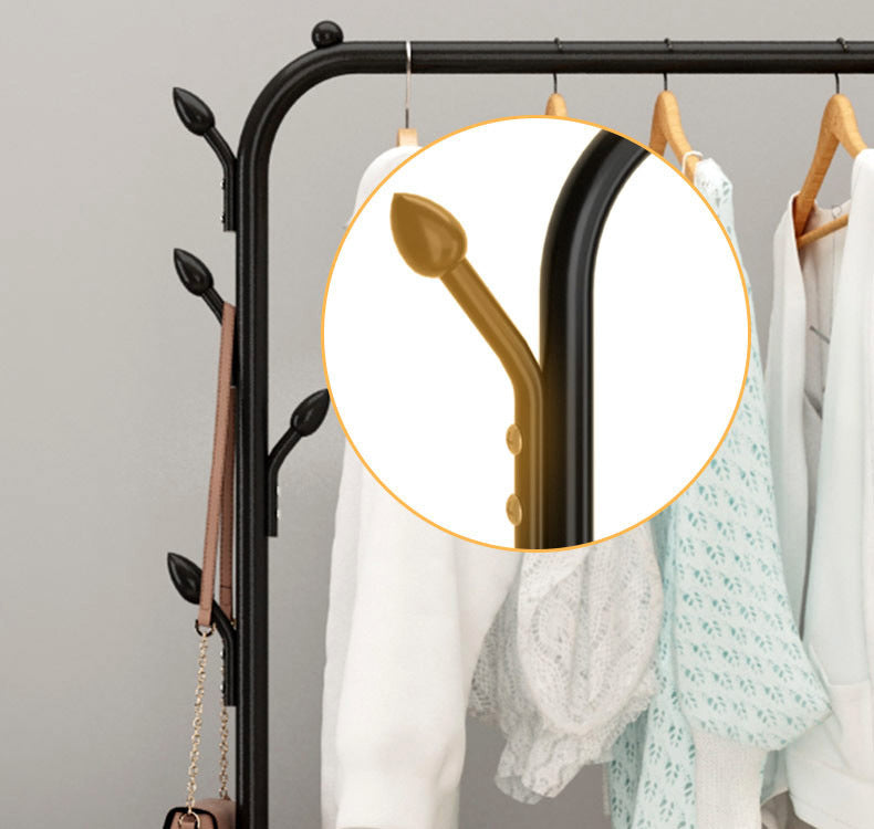 Stylish Wardrobe Clothes Hanger Rack Large Coat Hanging Stand White