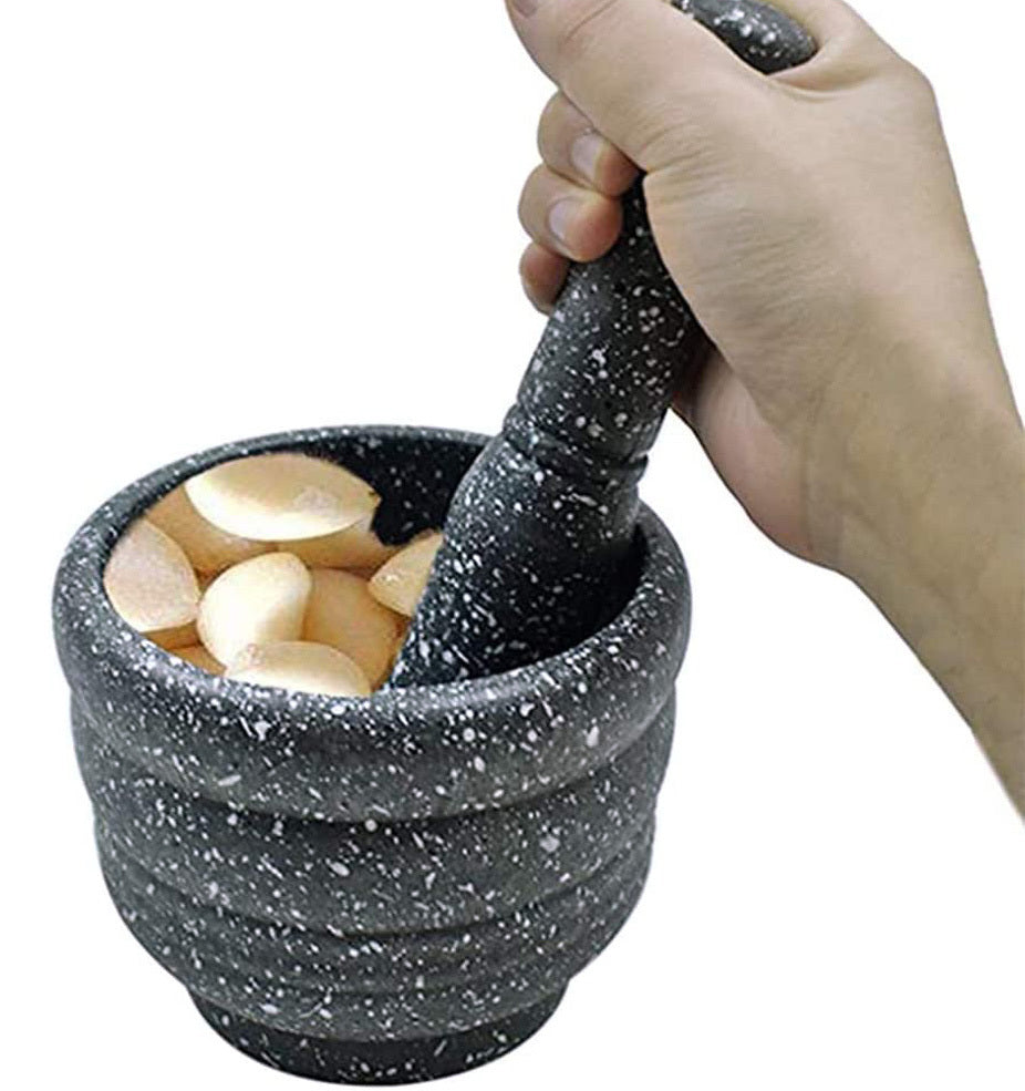 Multifunction Garlic Masher Bowl Set for Grinding and Mashing